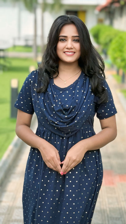STARRY ELEGANCE (Casual Loungewear Shawl)
