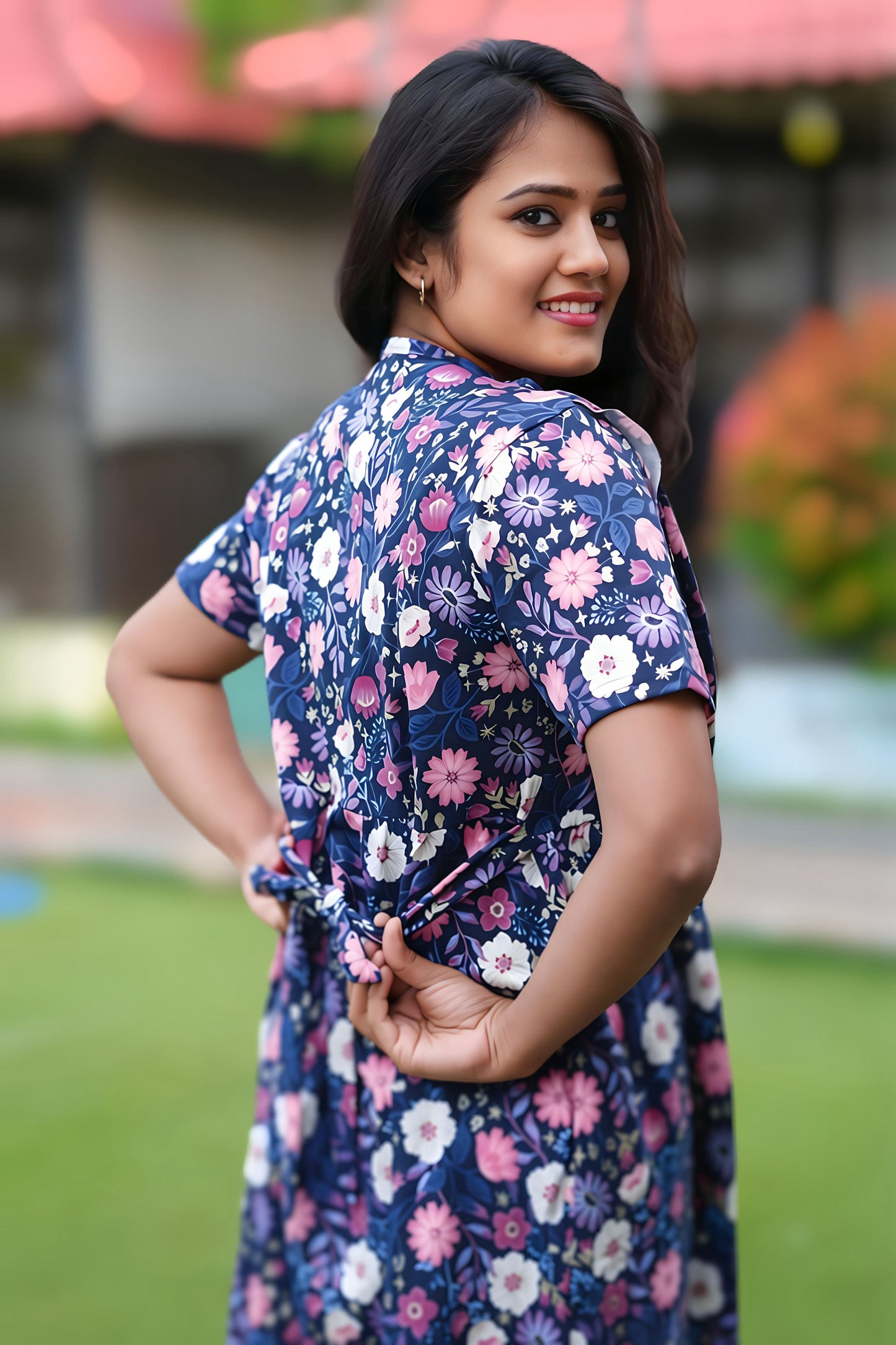 MidnightBloom (Casual Loungewear Shawl)