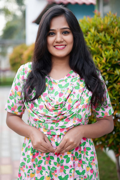 Berry (Zipless Maternity Shawl)