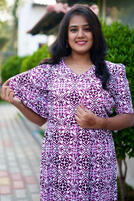 MATERNITY ATTACHED COAT (Violet Grace)