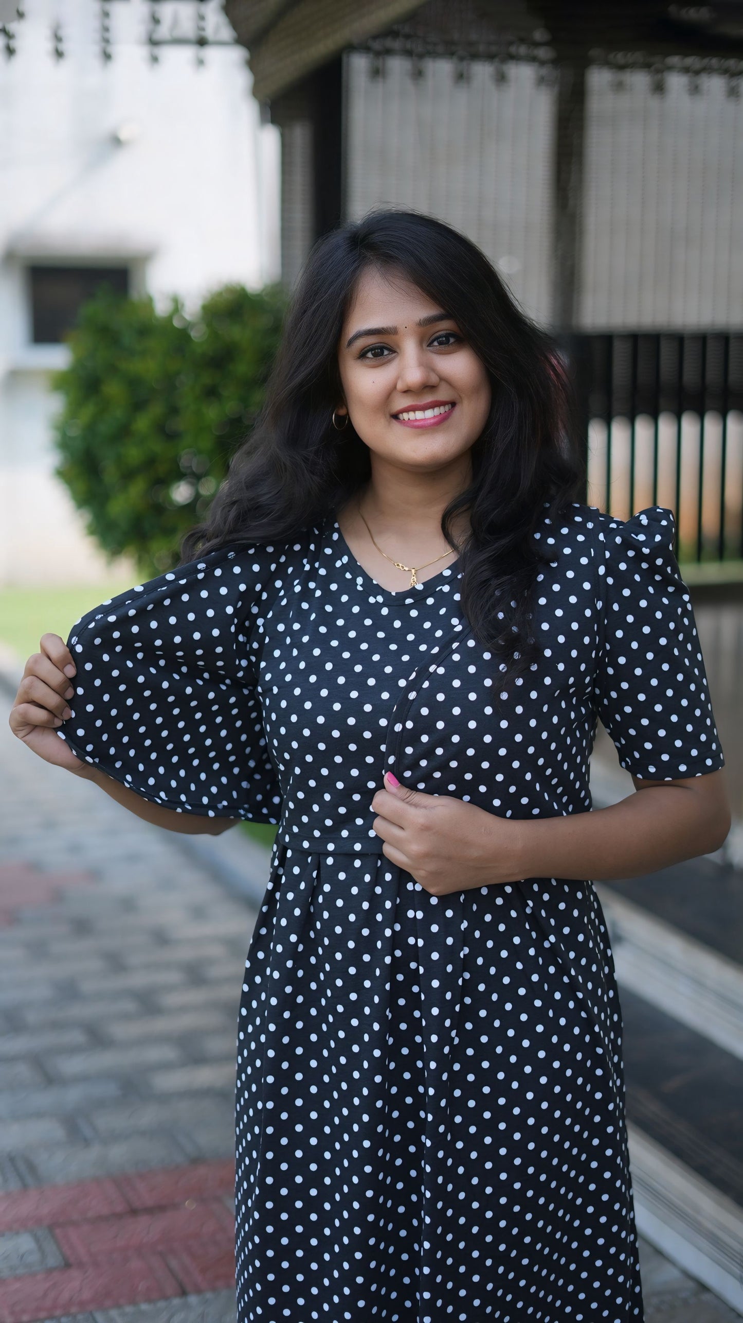 MATERNITY COAT (ClassicPolka)