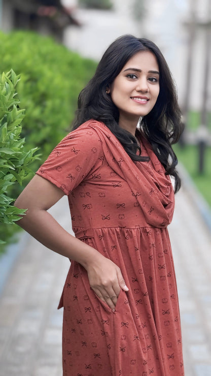 RUSTIC CHARM (Casual Loungewear Shawl)