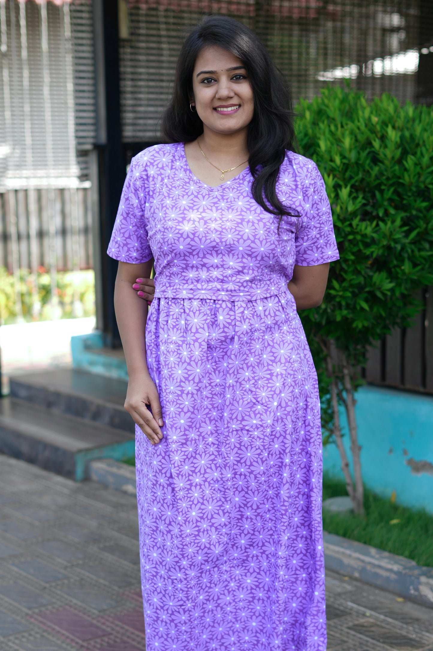 Purple Petals (Zipless Maternity)