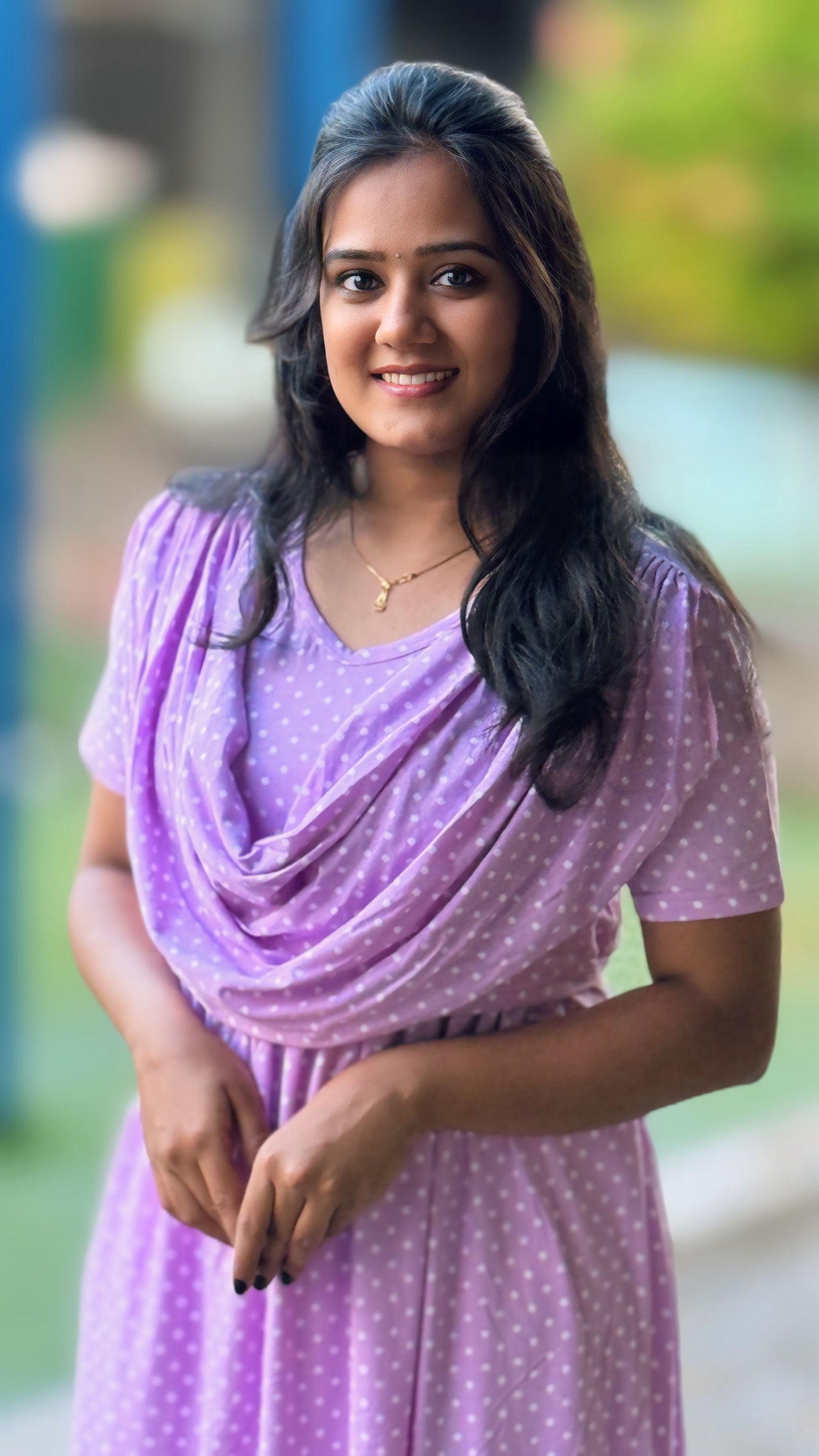 Purple Pop (Zipless Maternity Shawl)