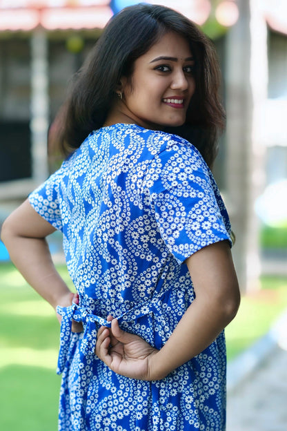 Non Maternity Shawl (BlueWaves)