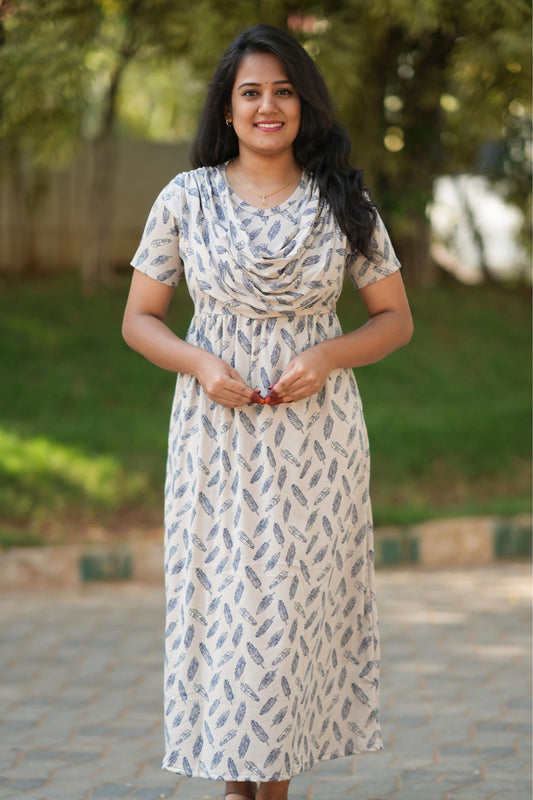 Feather Elegance (Casual Loungewear Shawl)