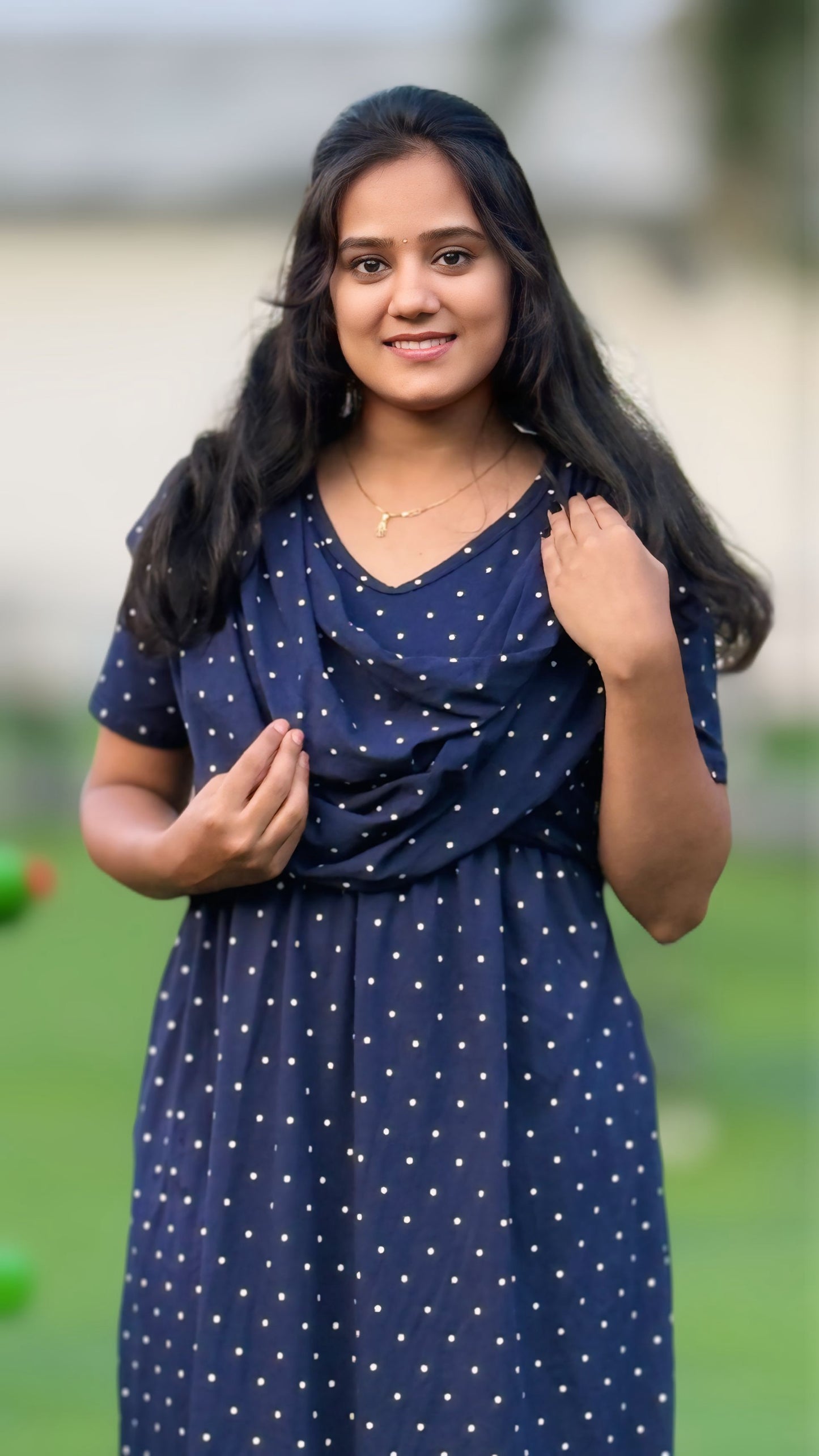 Luna Dot (Zipless Maternity Shawl)