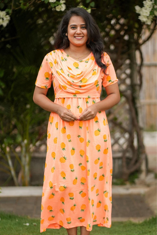 Pineapple Punch  (Zipless Maternity Shawl)