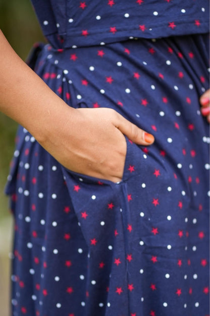 Polka Bliss (Zipless Maternity Shawl)
