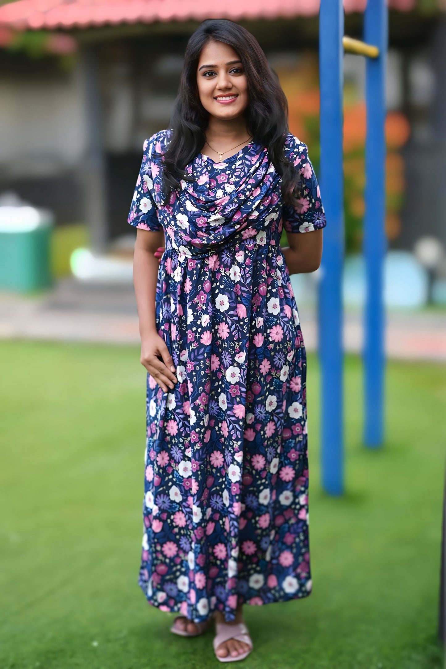 MidnightBloom (Casual Loungewear Shawl)