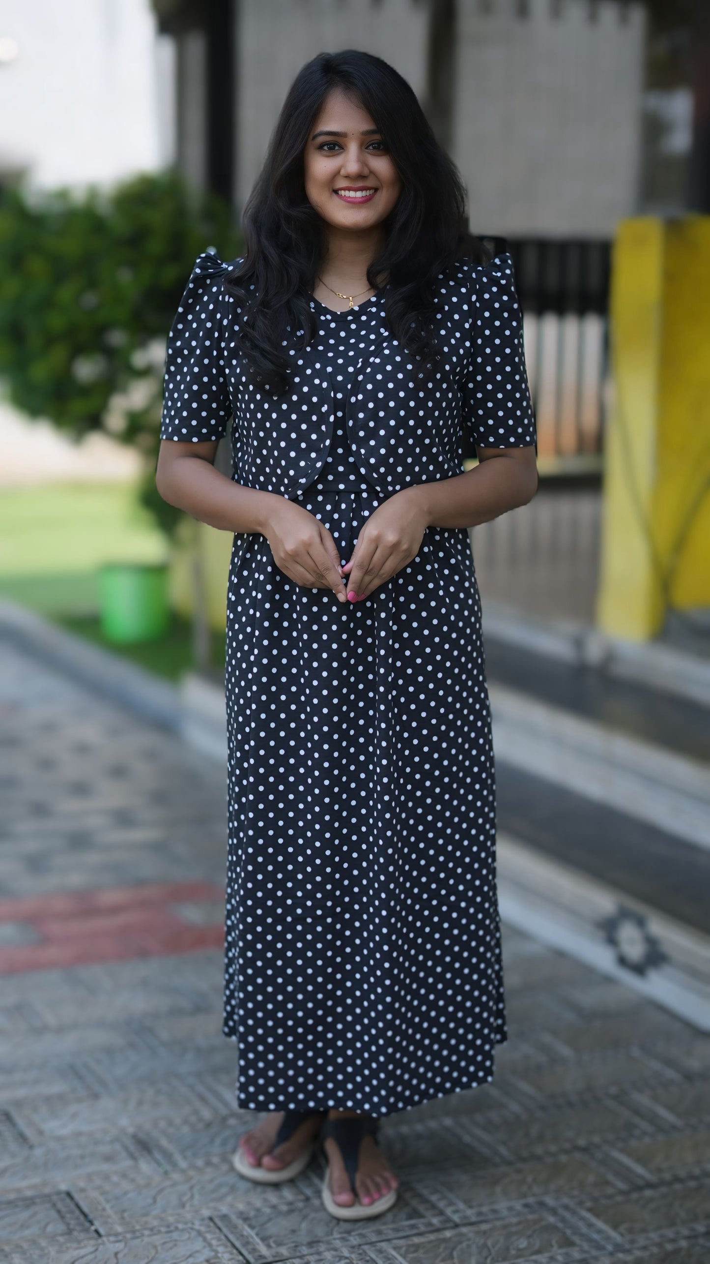 MATERNITY COAT (ClassicPolka)