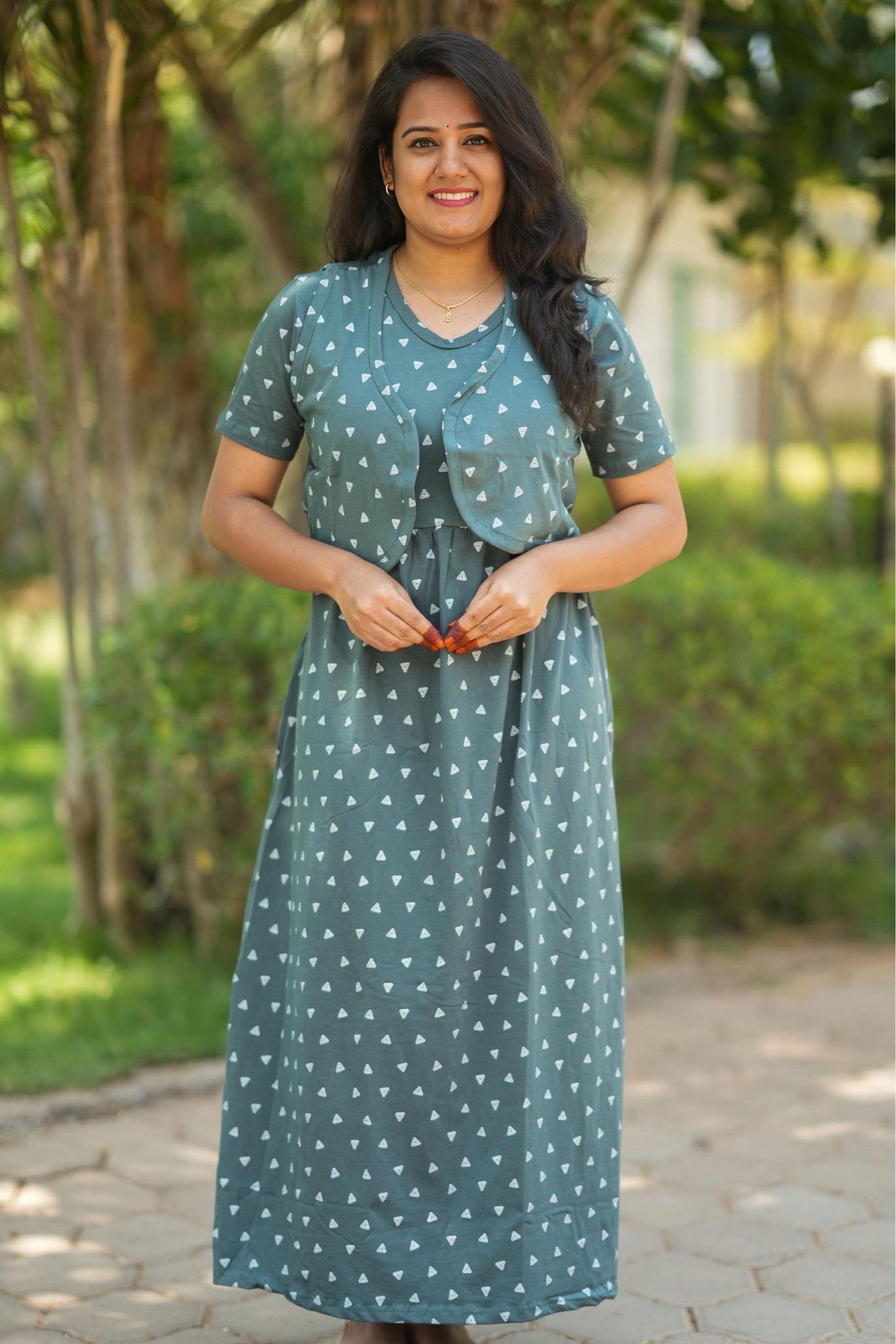 Bottle Green (CASUAL LOUNGEWEAR COAT)