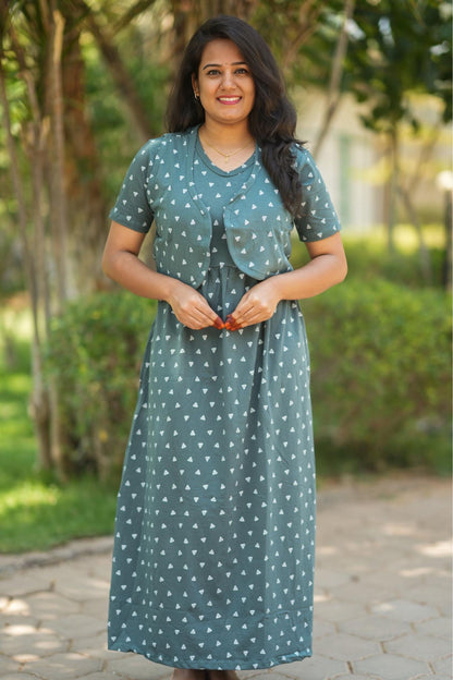 Bottle Green (CASUAL LOUNGEWEAR COAT)