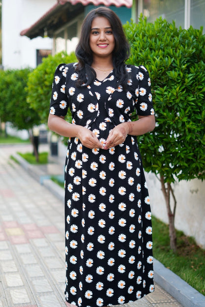 Casual Wear Attached Coat (Daisy Glow)