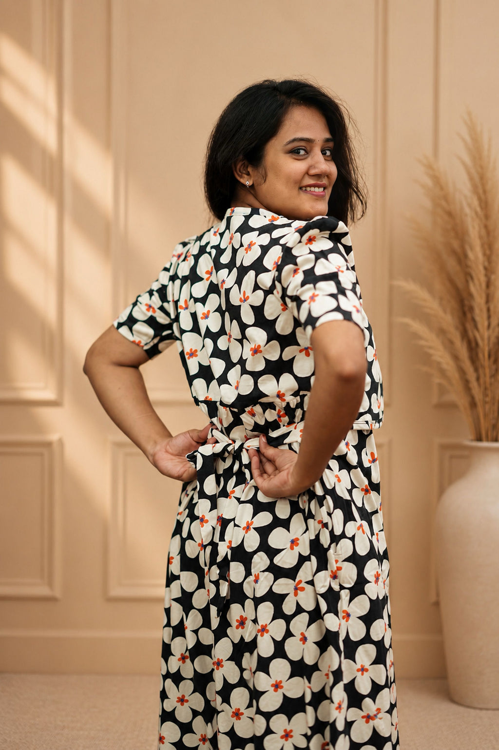 Black Blossom (Casual Attached Coat)