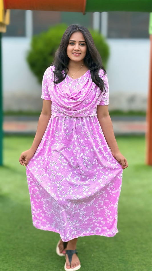 Pretty in Pink (Zipless Maternity Shawl)