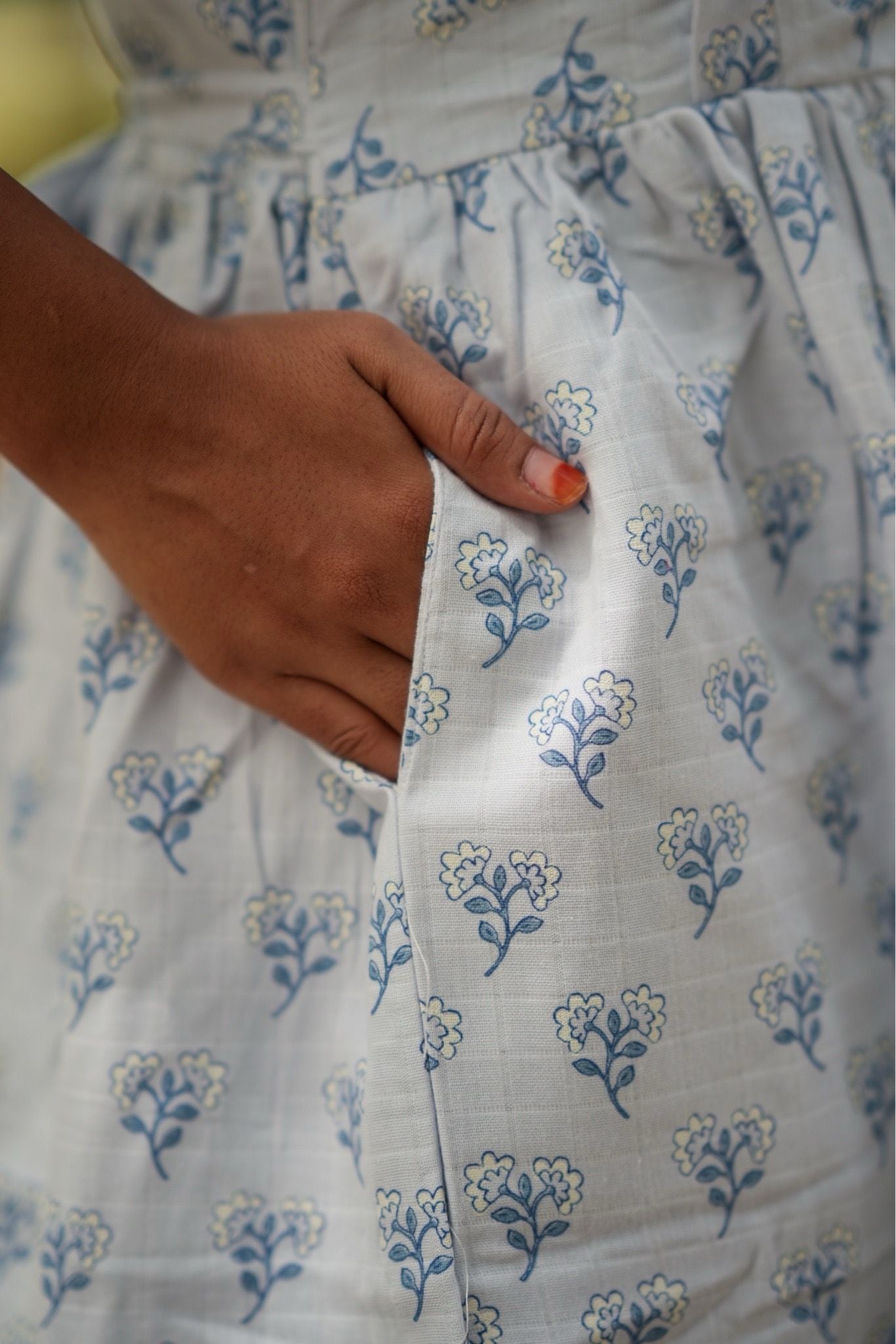 Premium Muslin Cotton  (Bluebell Grace)