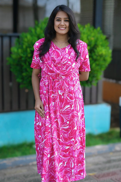 FleurPink (Zipless Maternity Shawl)