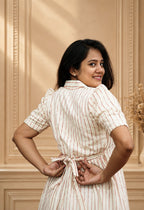Muslin Cotton-Earthy Linear
