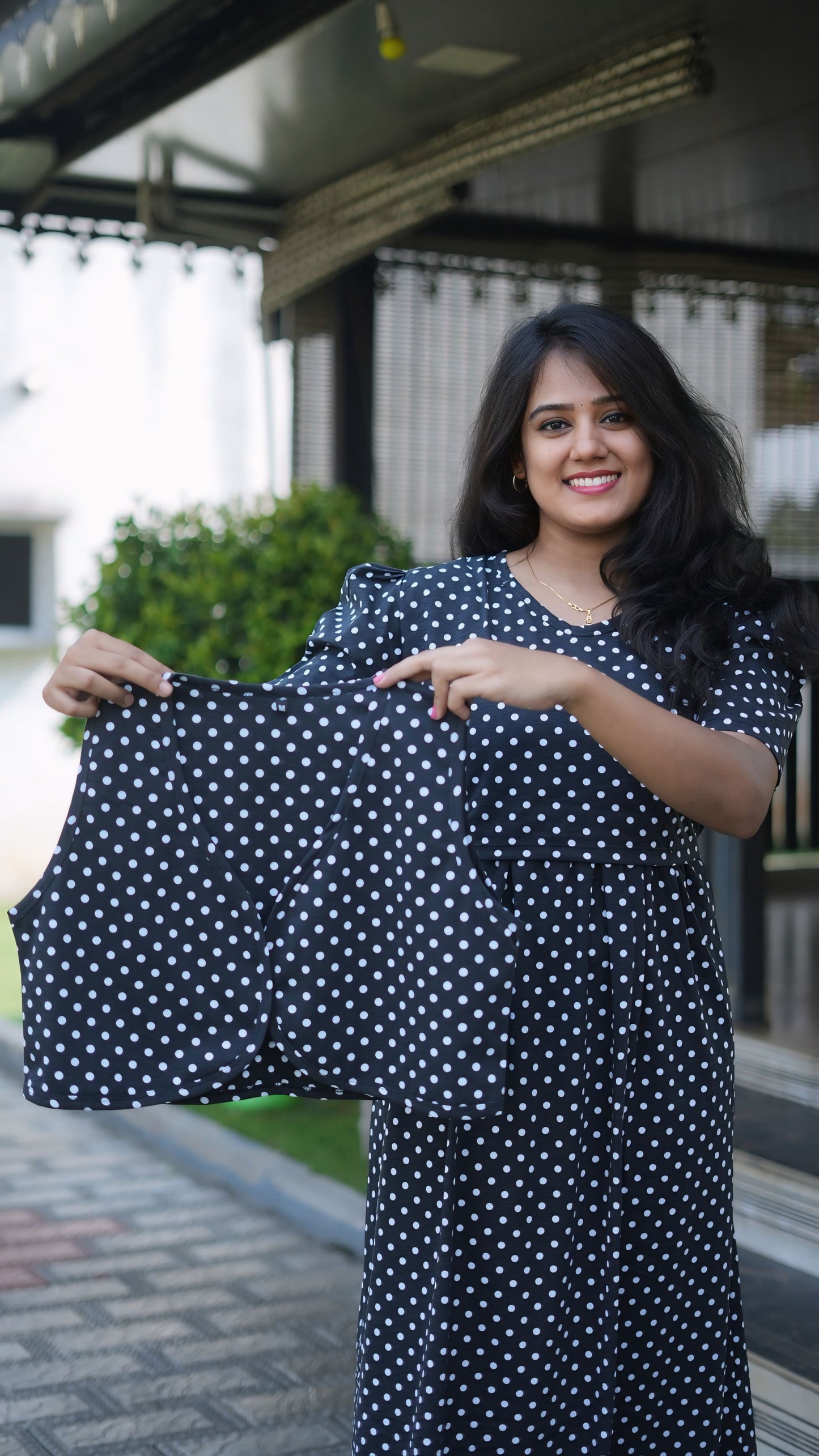 MATERNITY COAT (ClassicPolka)