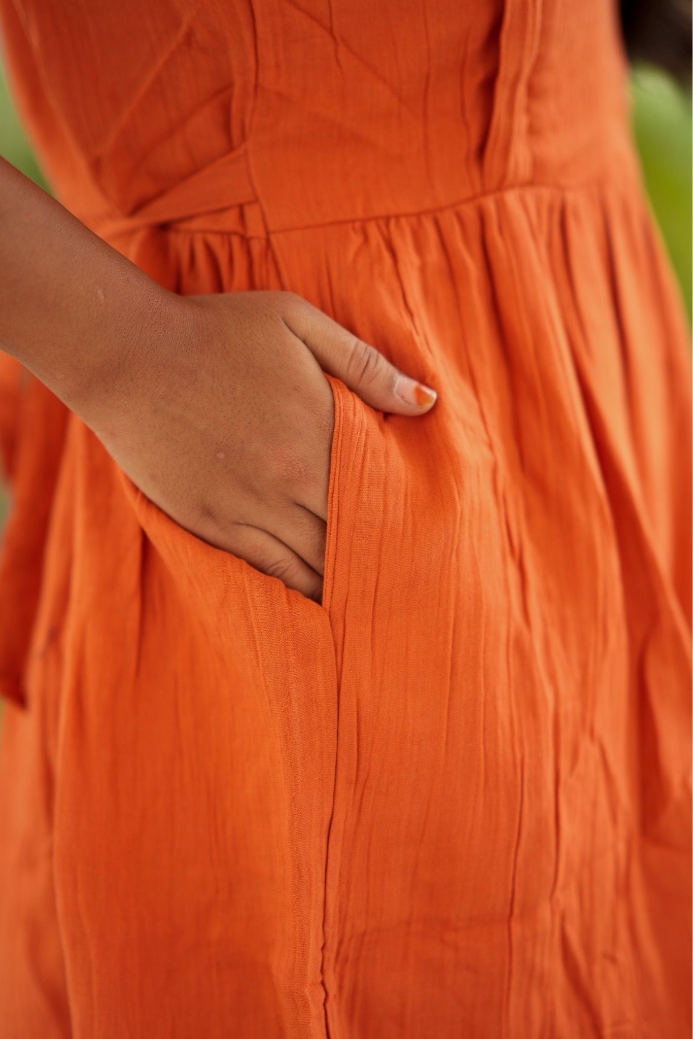 Premium Muslin Cotton (Rust Radiance)