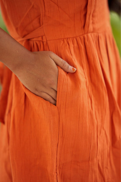 Premium Muslin Cotton (Rust Radiance)