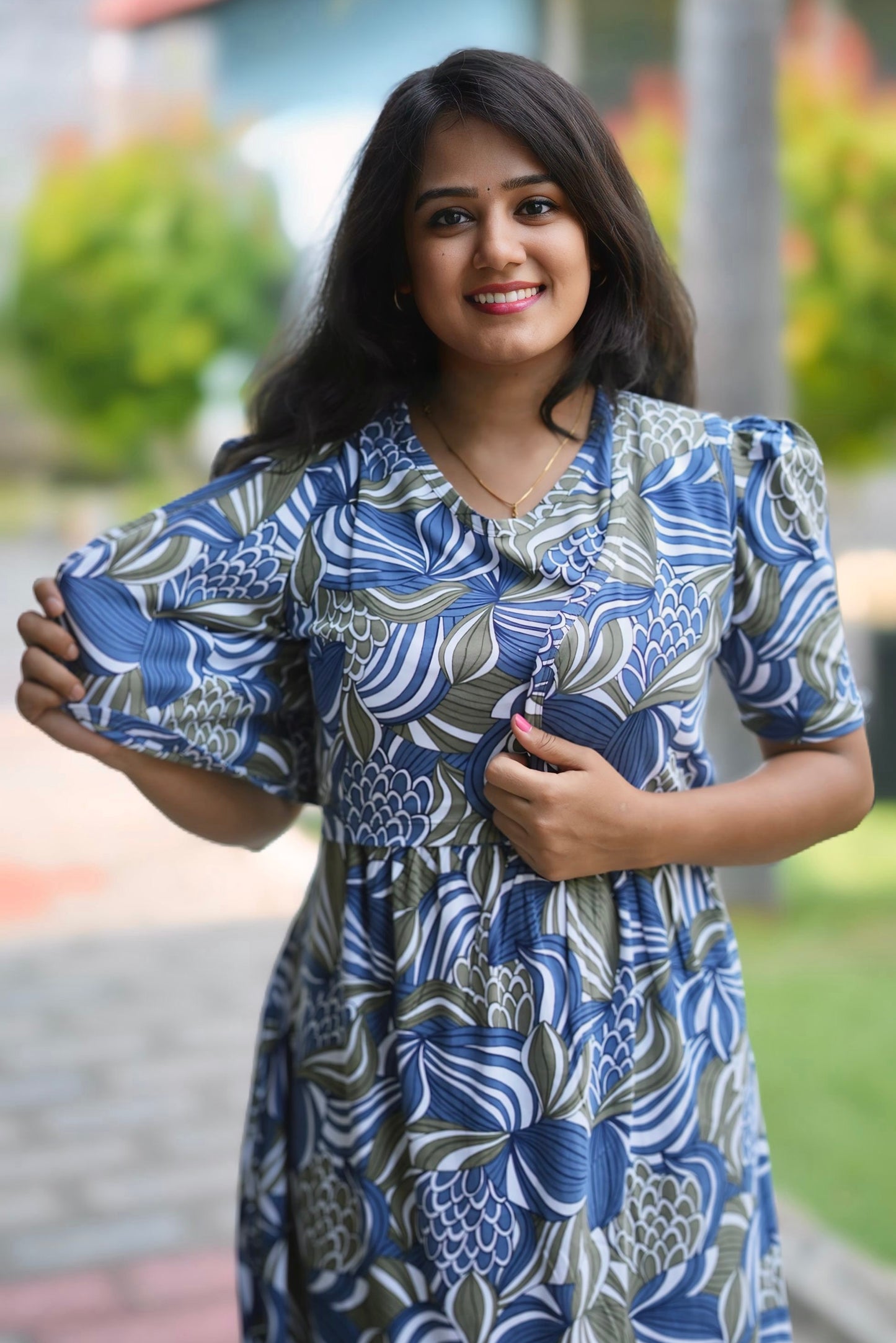 MATERNITY REMOVABLE COAT (BlueMystique)