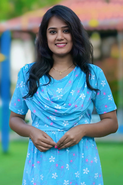 LunaBlu (Zipless Maternity Shawl)