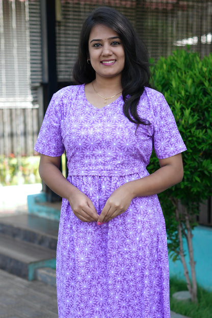 Purple Petals (Zipless Maternity)