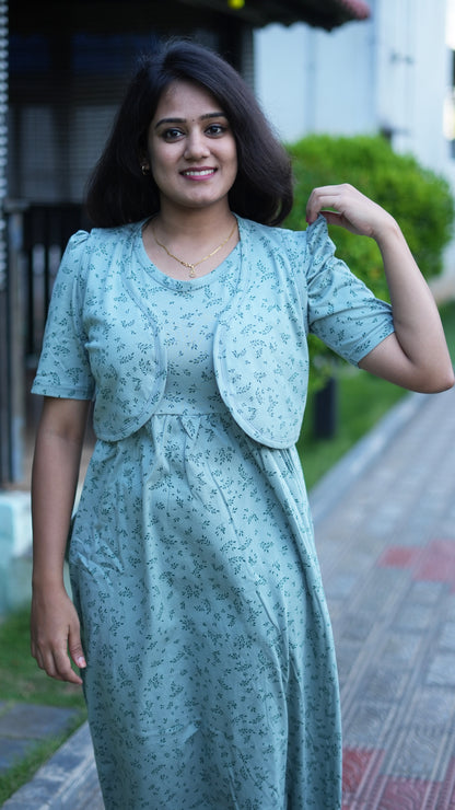 Mint Grace (CASUAL LOUNGEWEAR COAT)