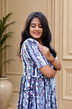 MATERNITY ATTACHED COAT (Floral Stripes)