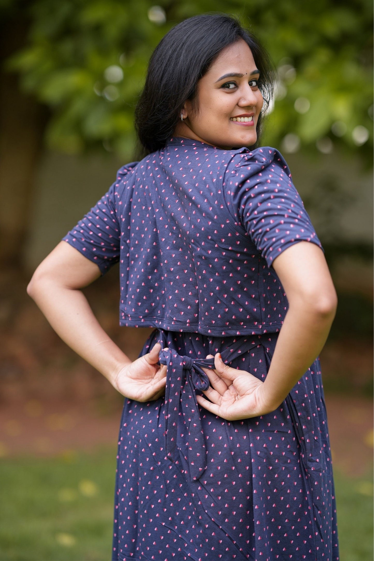 Navy Charm (Casual Removable Coat)