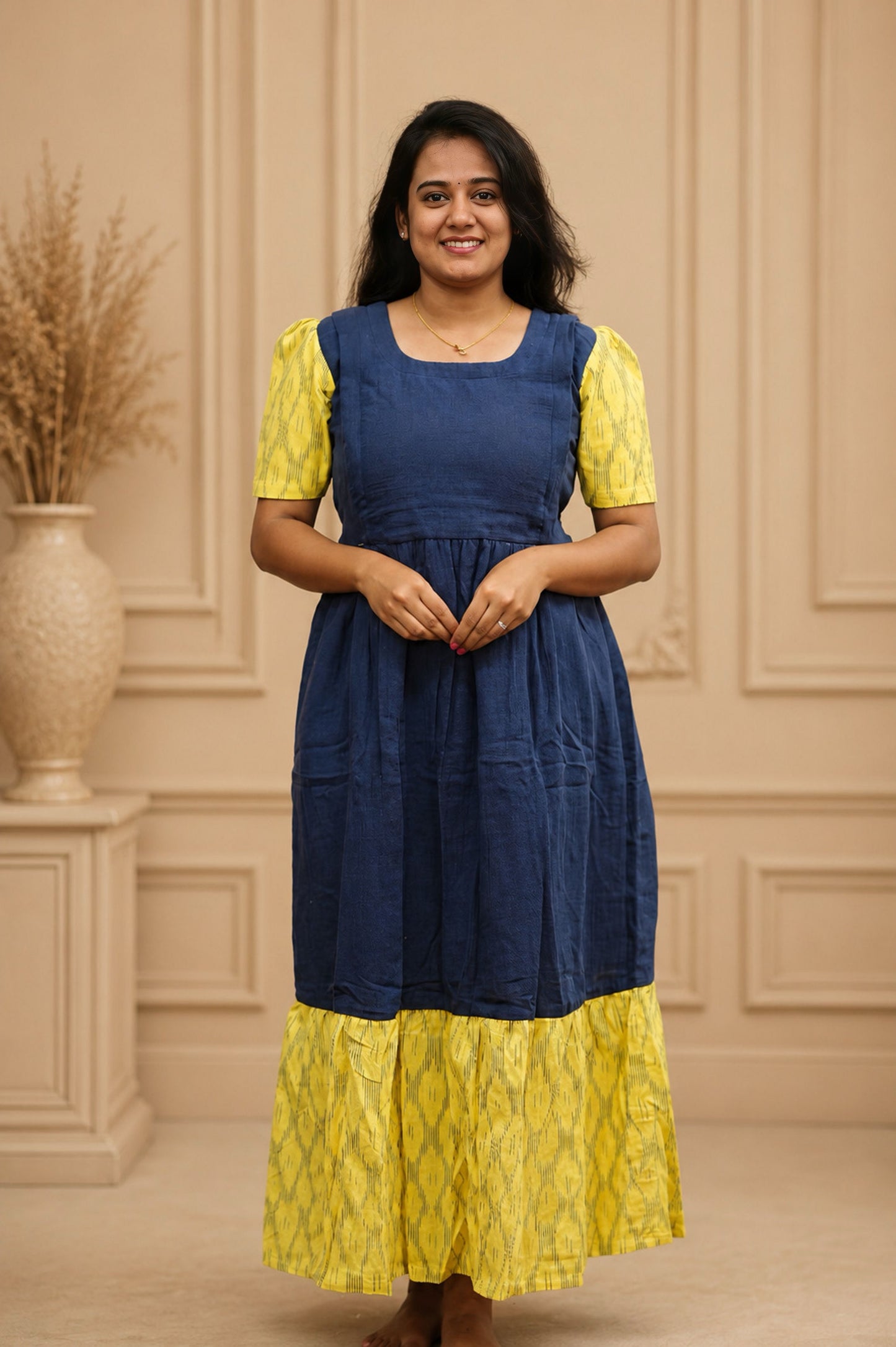 Muslin Cotton-Navy Glow