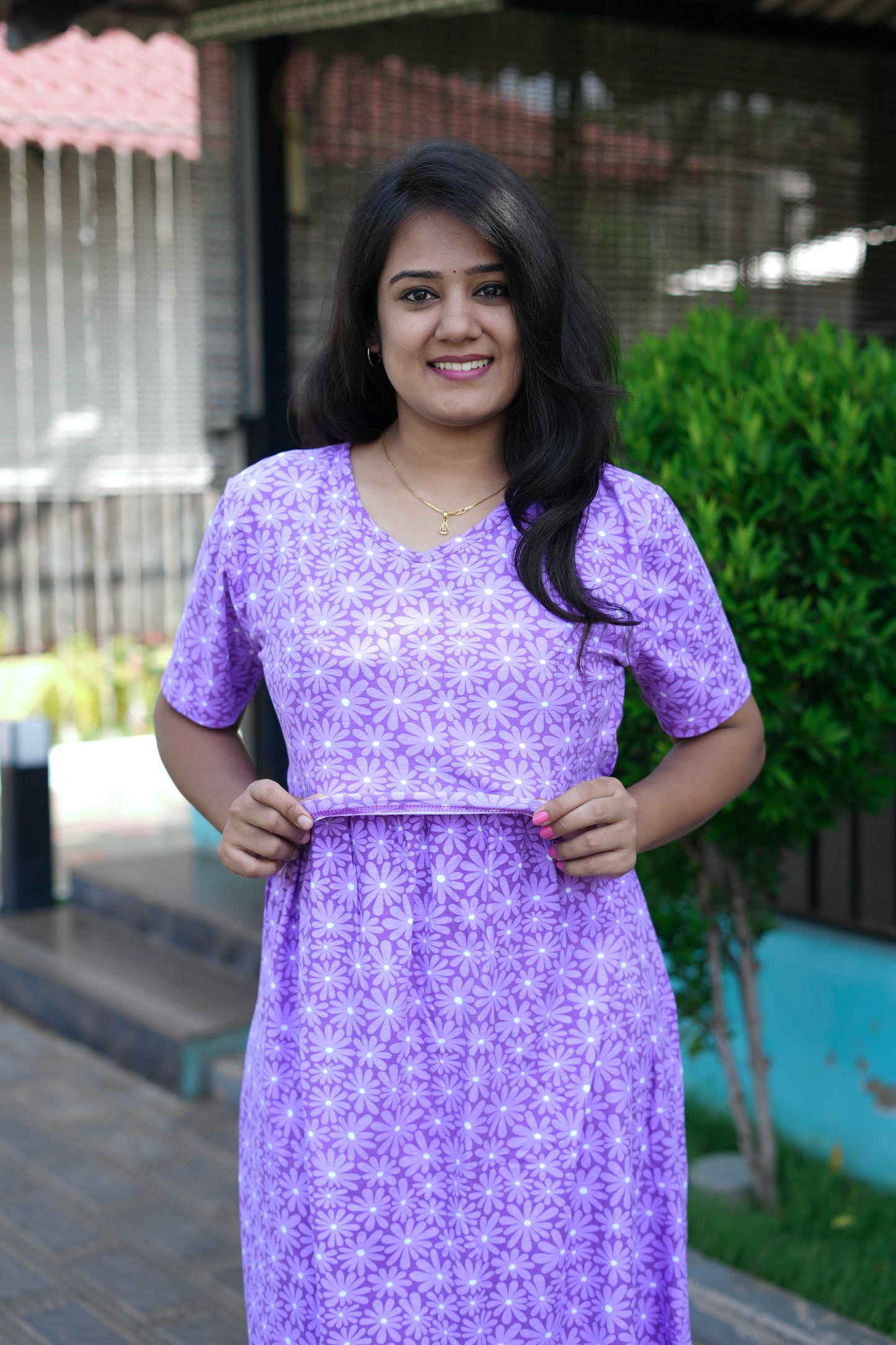 Purple Petals (Zipless Maternity)
