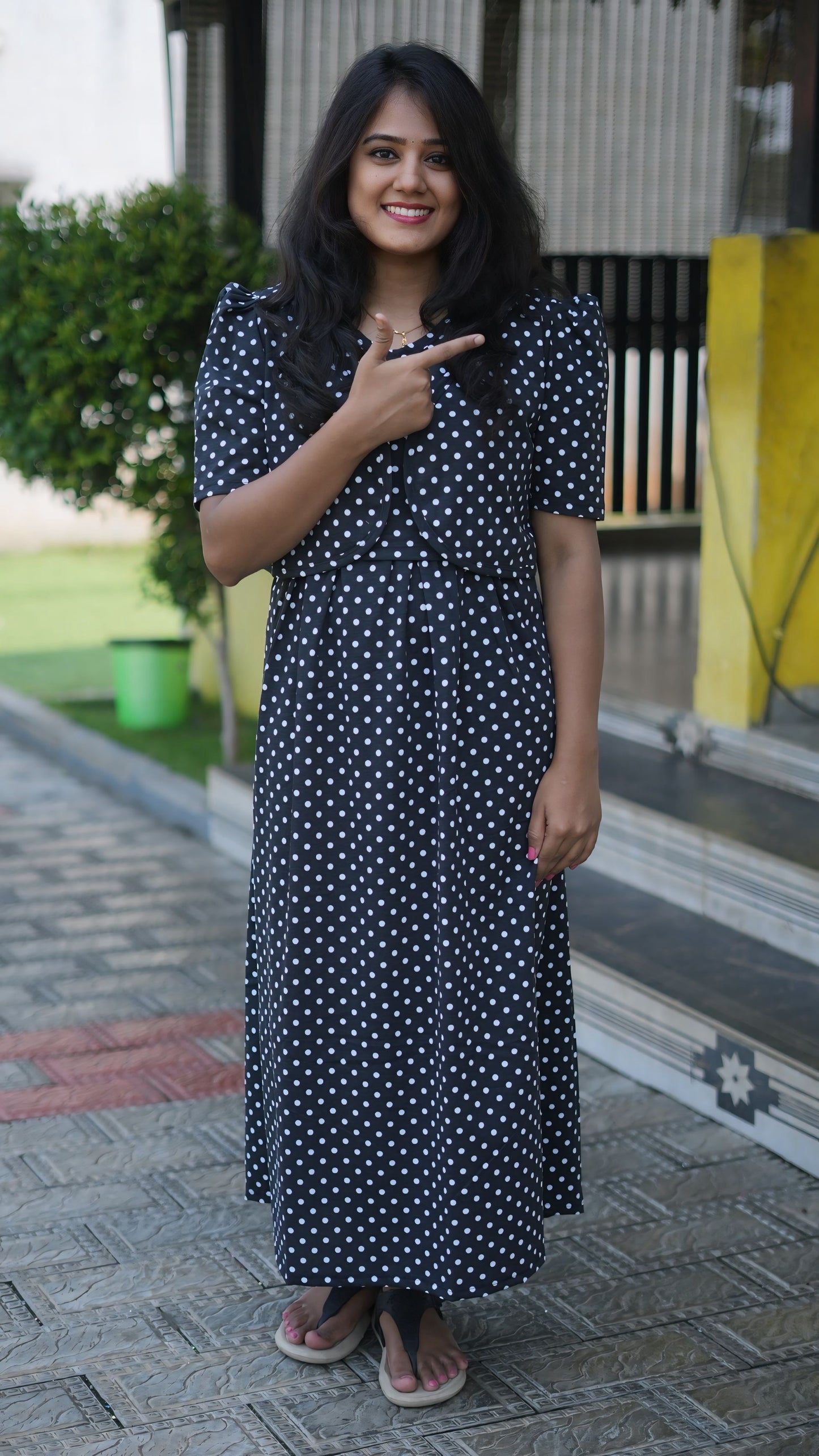 MATERNITY COAT (ClassicPolka)