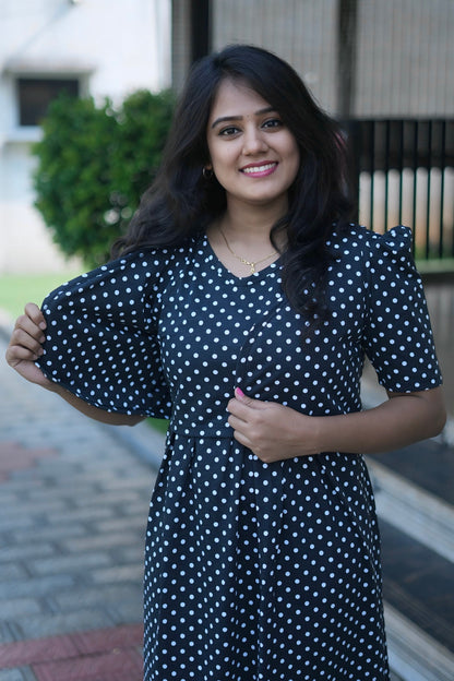 MATERNITY REMOVABLE COAT (ClassicPolka)