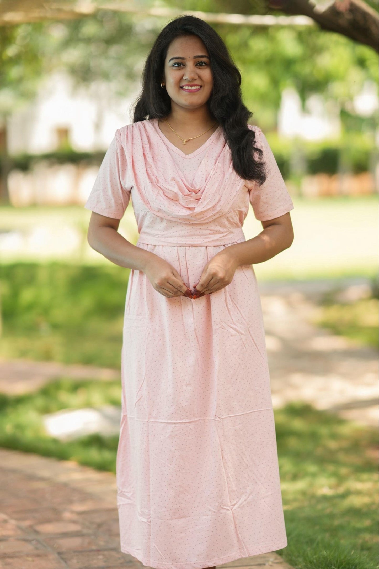 Peachora (Zipless Maternity Shawl)