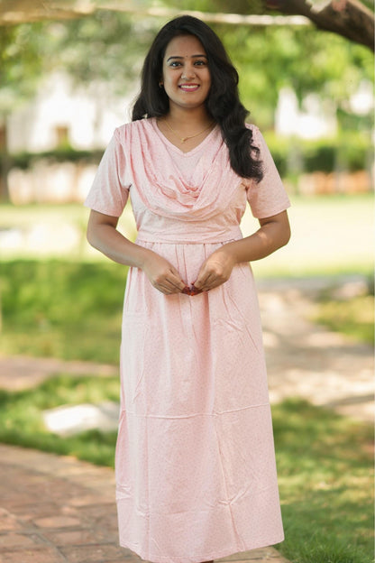 Peachora (Zipless Maternity Shawl)