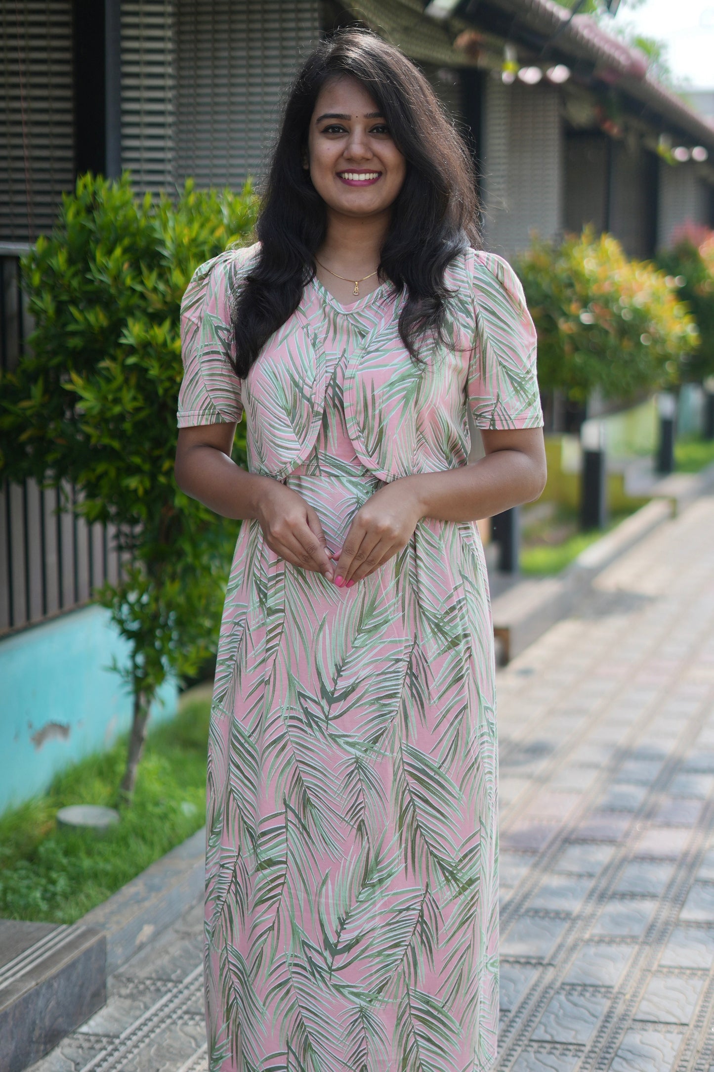 MATERNITY REMOVABLE COAT (RoséLeaf)