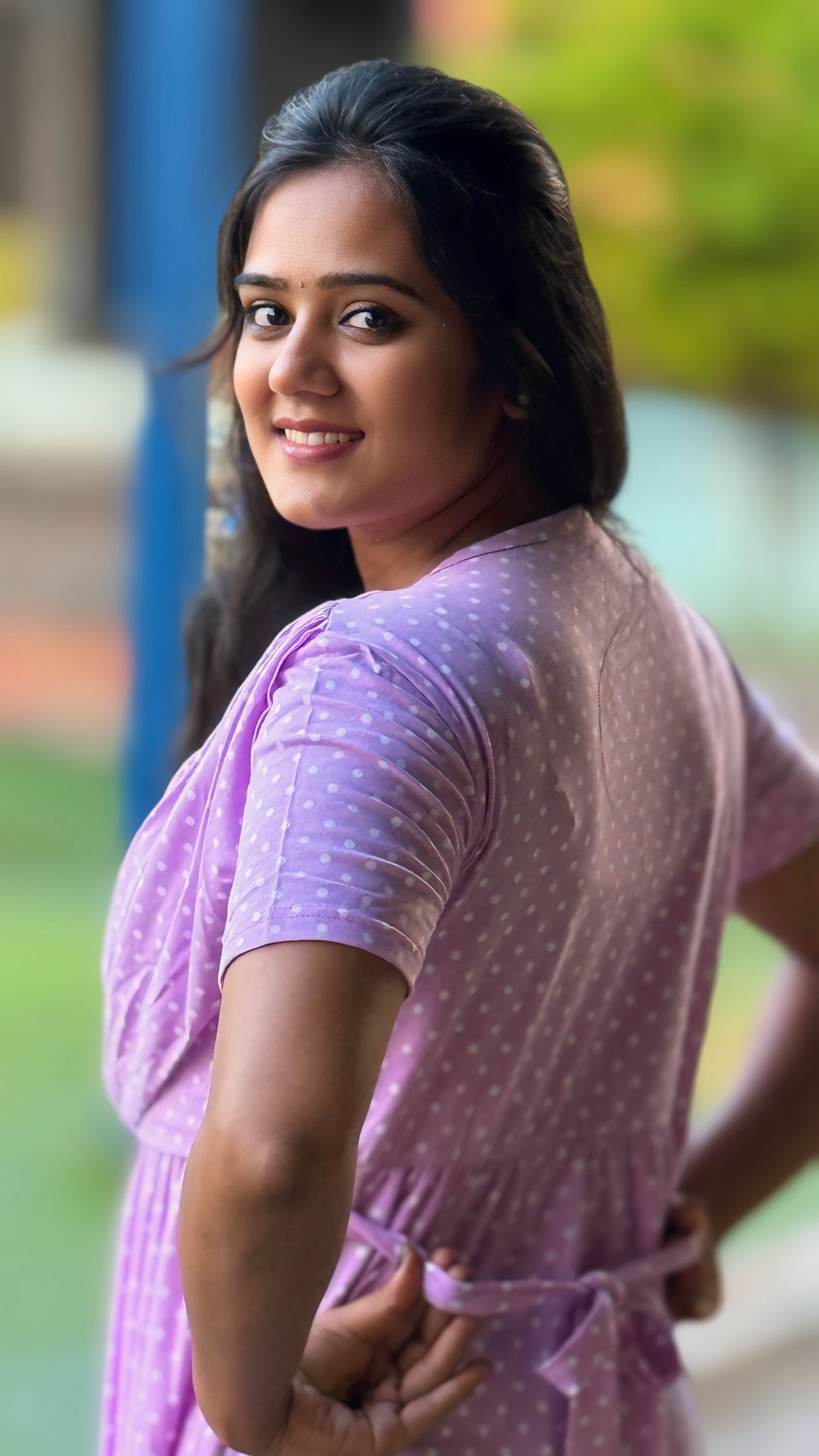 Purple Pop (Zipless Maternity Shawl)