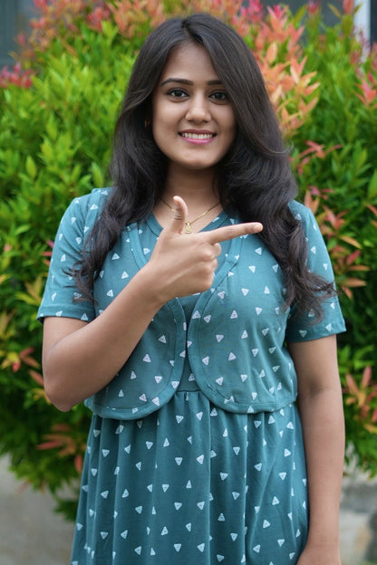 Bottle Green (CASUAL LOUNGEWEAR COAT)