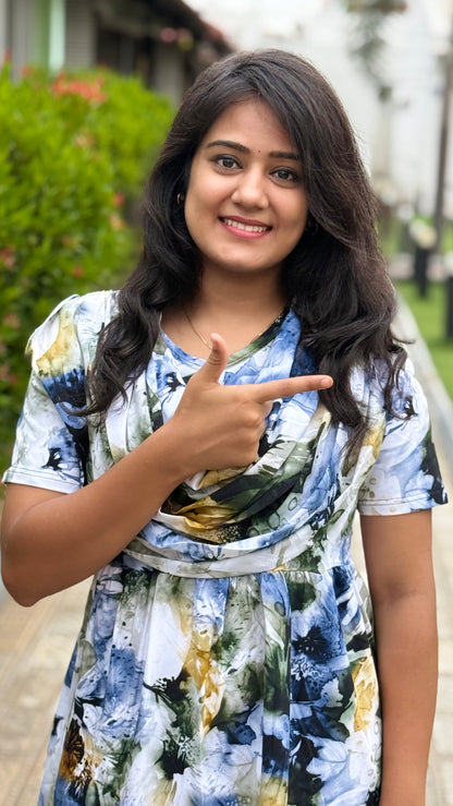 Blue Daze (Casual Loungewear Shawl)