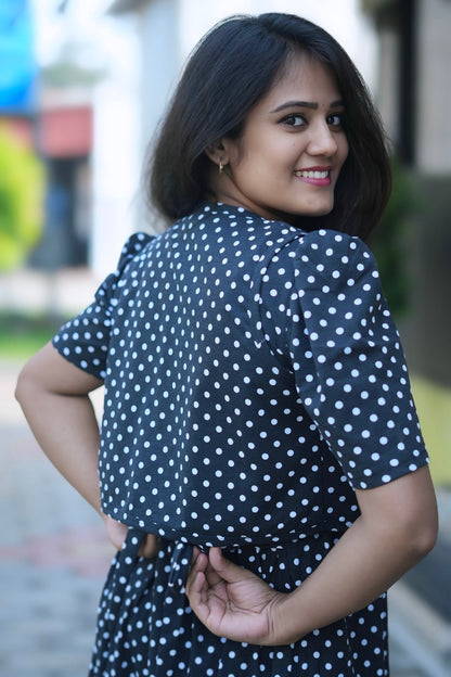 MATERNITY REMOVABLE COAT (ClassicPolka)