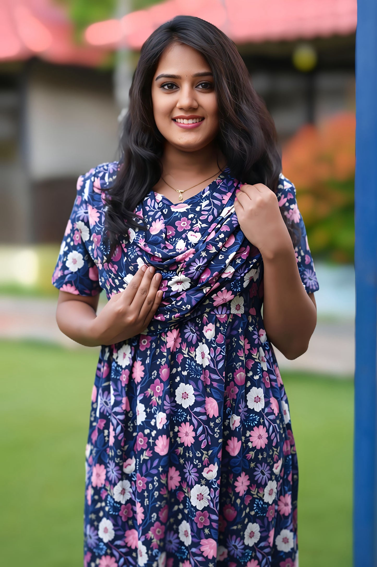 MidnightBloom (Casual Loungewear Shawl)