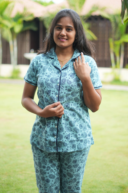 Collar Pyjama Night suit