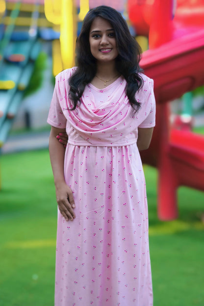 CherryPink (Zipless Maternity Shawl)