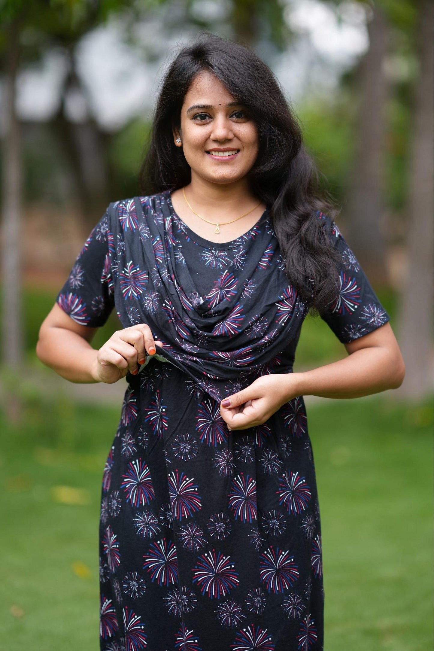 Galaxy Glow (Zipless Maternity Shawl)