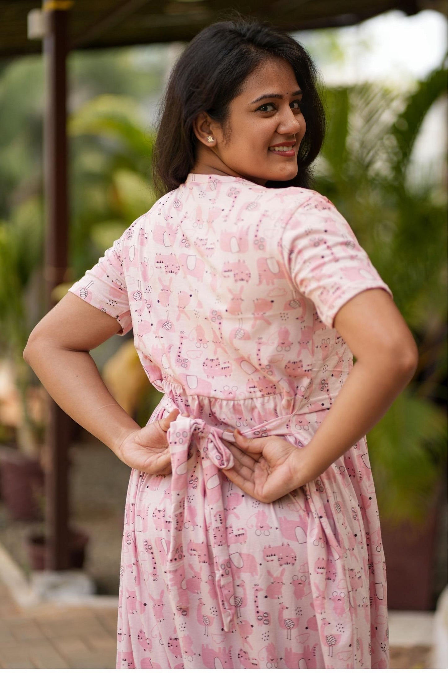 Pink Bunny (Zipless Maternity Shawl)