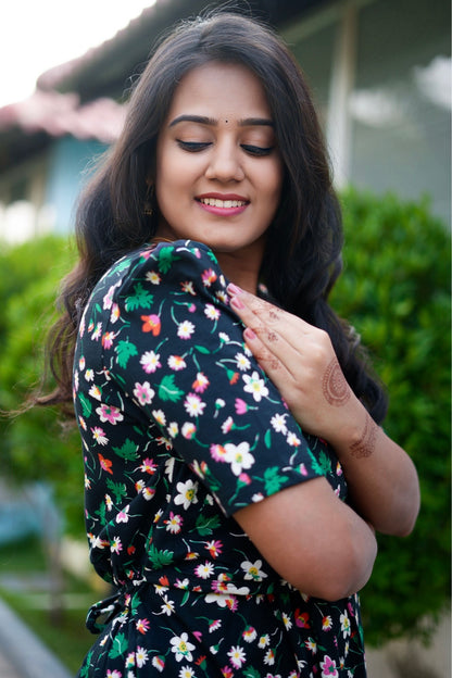 MATERNITY ATTACHED COAT (Petal Paradise)