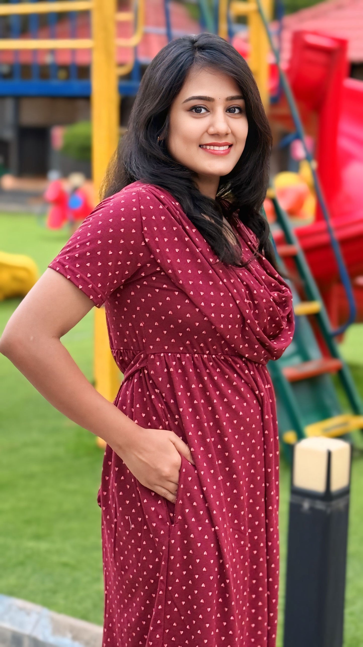 Maroon Muse (Non Maternity Shawl)